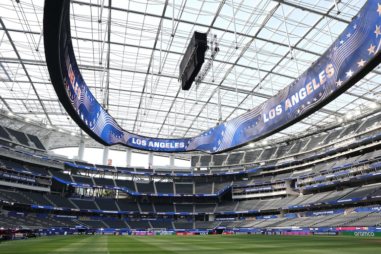 Vista general del interior del estadio antes del partido del Grupo D de la Copa Mundial de la FIFA 2026 entre Estados Unidos y Paraguay en el Estadio de Los Ángeles el 11 de junio de 2026 en Los Ángeles, California.