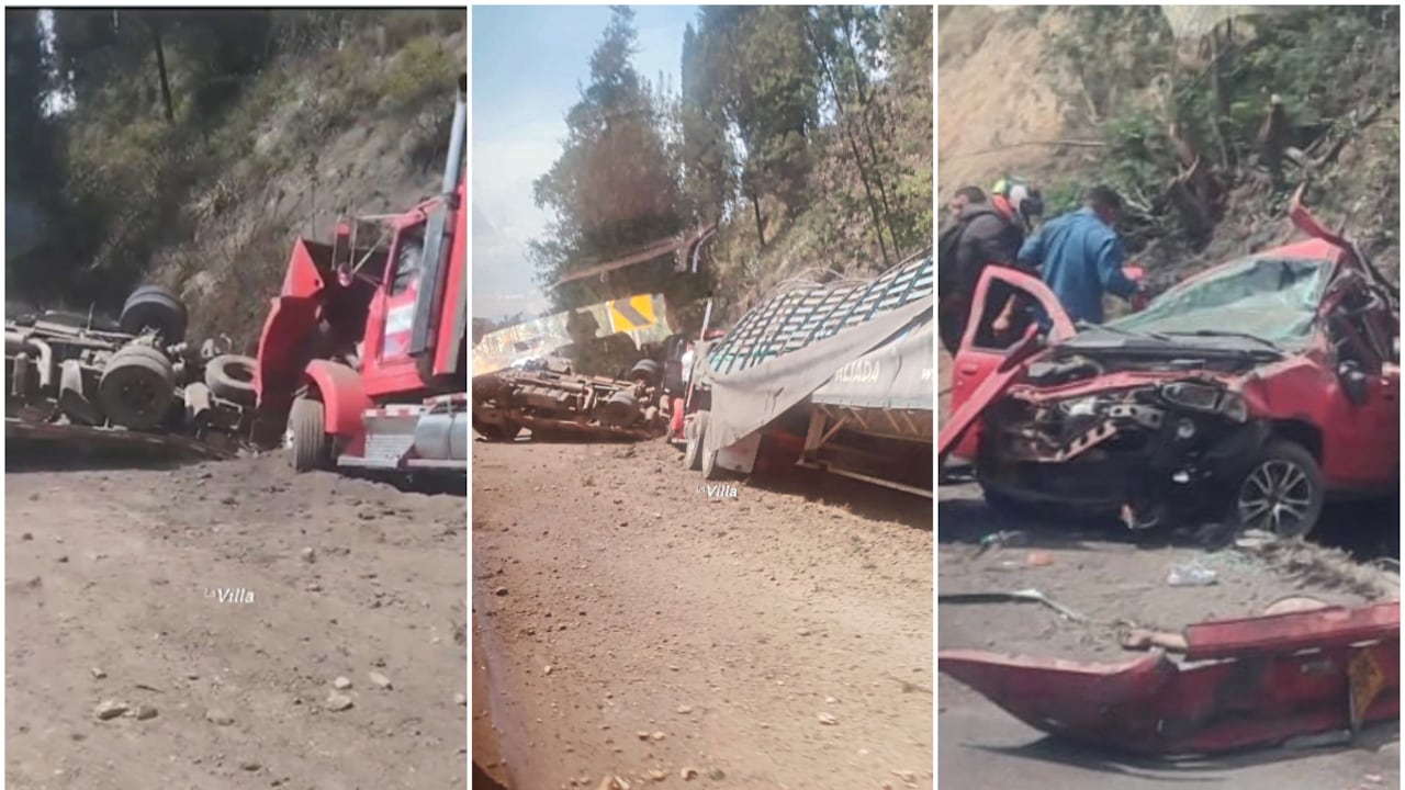 Grave accidente en la vía Ubaté - Zipaquirá deja dos personas muertas este sábado, 3 de febrero.