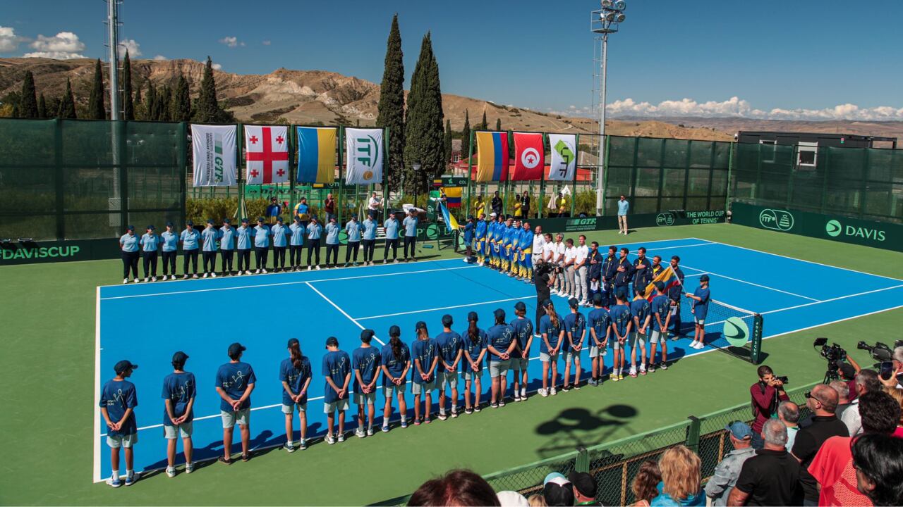Colombia y Ucrania en la serie de Copa Davis 2023