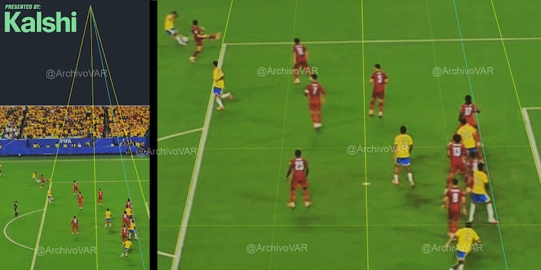Dávinson Sánchez celebró de inmediato su cabezazo al fondo de la red, pero la alegría de la Selección Colombia duró apenas unos segundos tras la decisión del juez de línea.