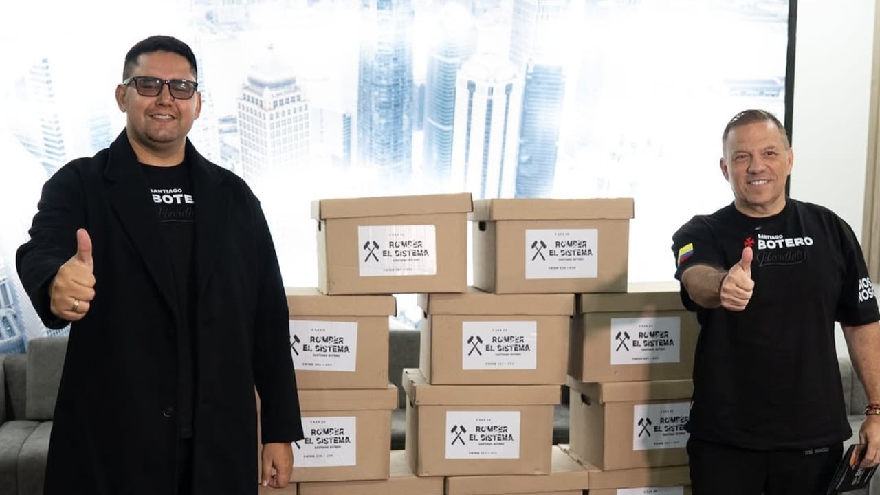 Carlos Fernando Cuevas (izquierda) y Santiago Botero (derecha). Candidatos a Vicepresidencia y Presidencia de la República, respectivamente.