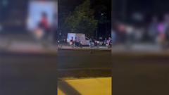 Levantamiento de cuerpo en la Avenida Simón Bolívar