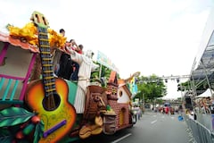 Postal del desfile de la Fiesta de Mi Pueblo de la Feria de Cali 2025, en la tarde de este viernes 26 de diciembre.