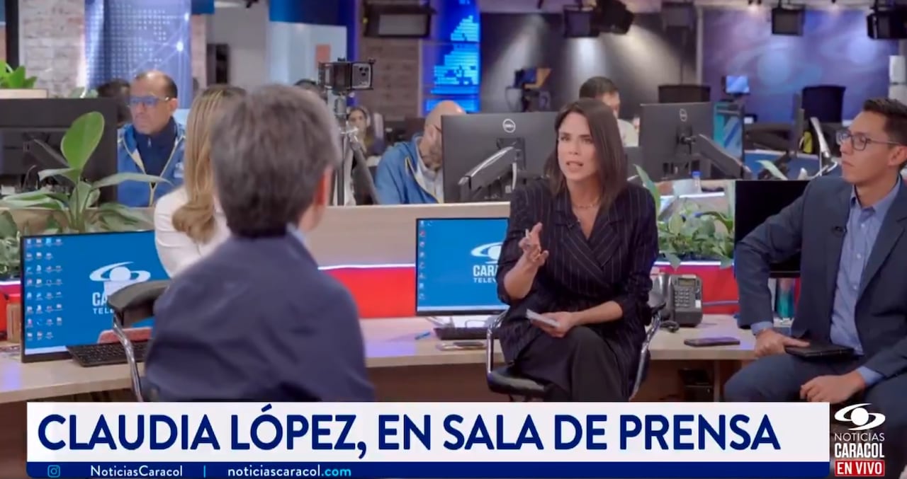 Claudia López en Caracol Noticias