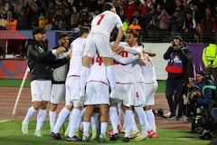 Selección de Irán celebra el paso al Mundial 2026