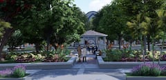 Gobernación del Valle presentó plan para transformar el parque central de El Dovio