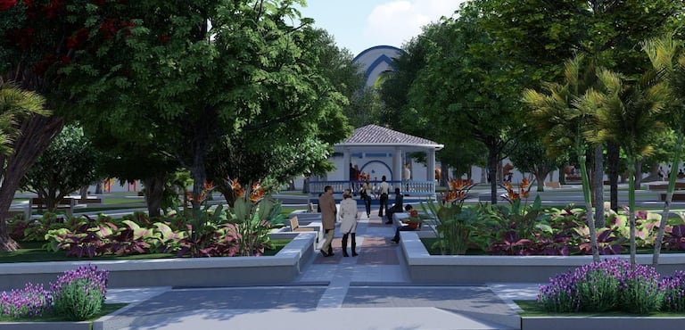 Gobernación del Valle presentó plan para transformar el parque central de El Dovio