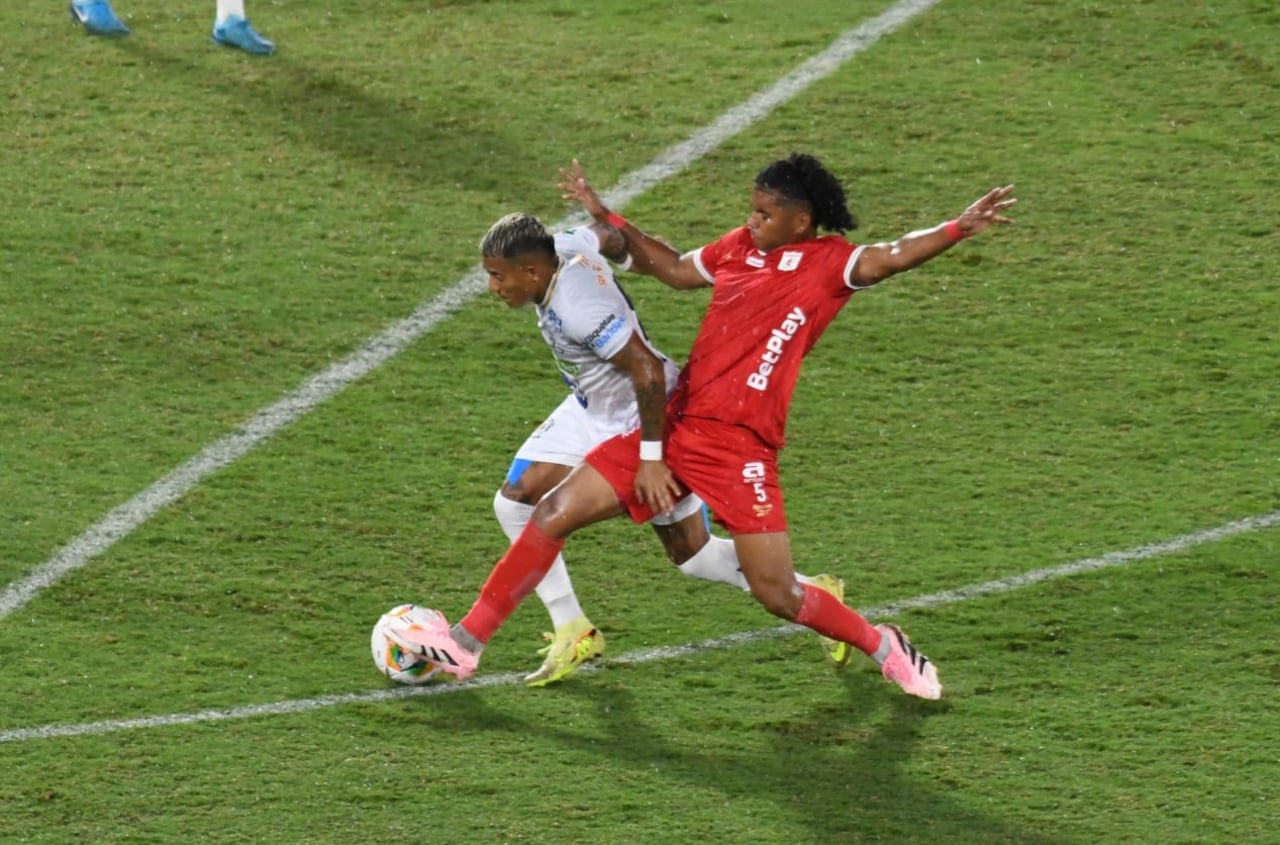 Imagen del partido entre América de Cali y Jaguares de Córdoba por la fecha 8 del primer semestre de la Liga Colombiana 2026.