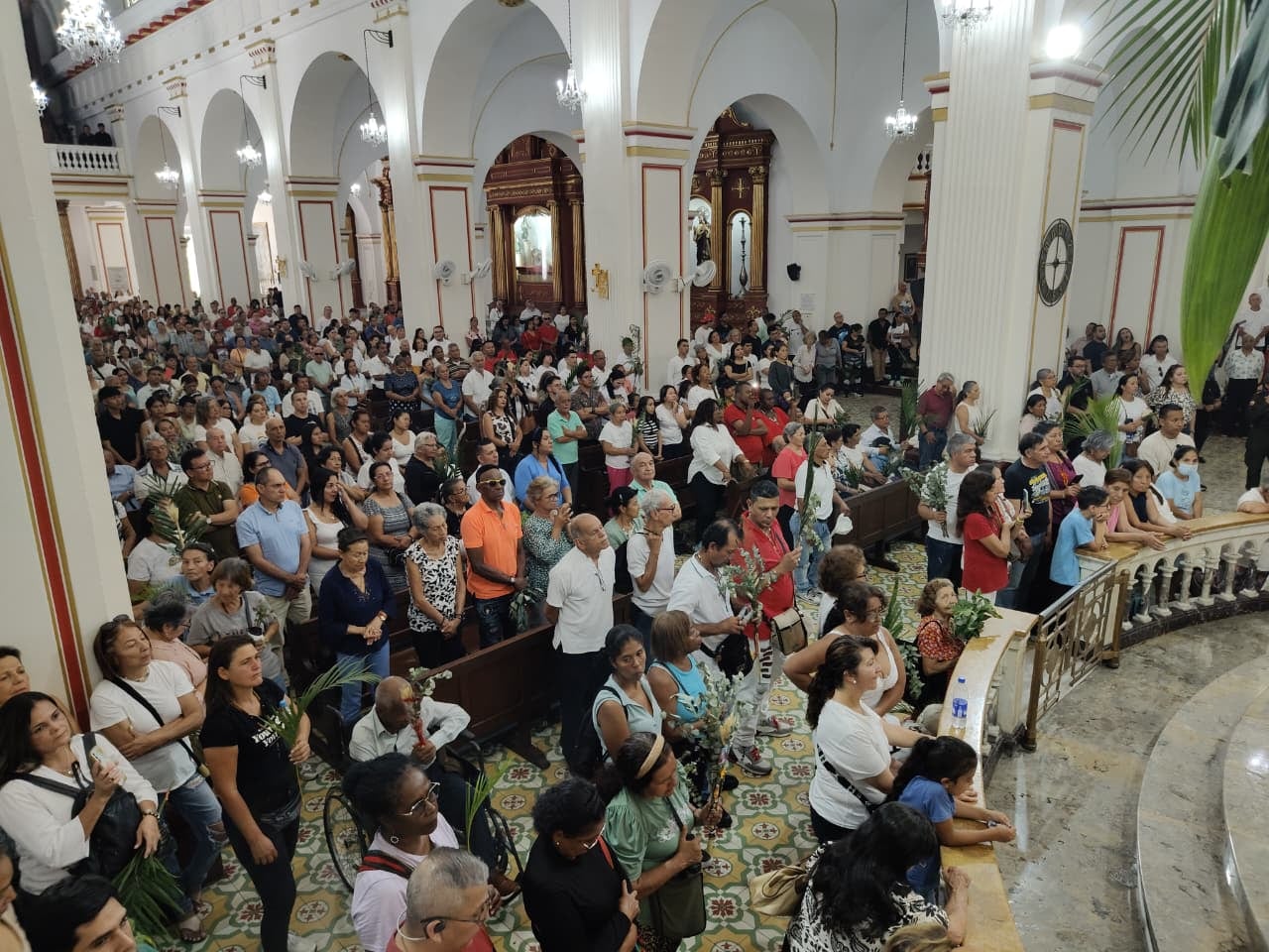 Domingo de Ramos en la Iglesia La Ermita en Cali. 29 de marzo de 2026. Fotos: Jorge Orozco.
