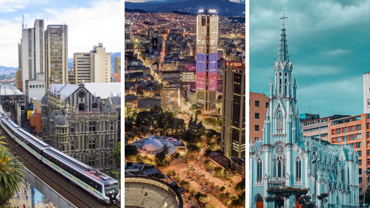 Bogotá, Medellín y Cali, son las tres ciudades principales de Colombia y se destacan por su valor cultural, histórico y económico.