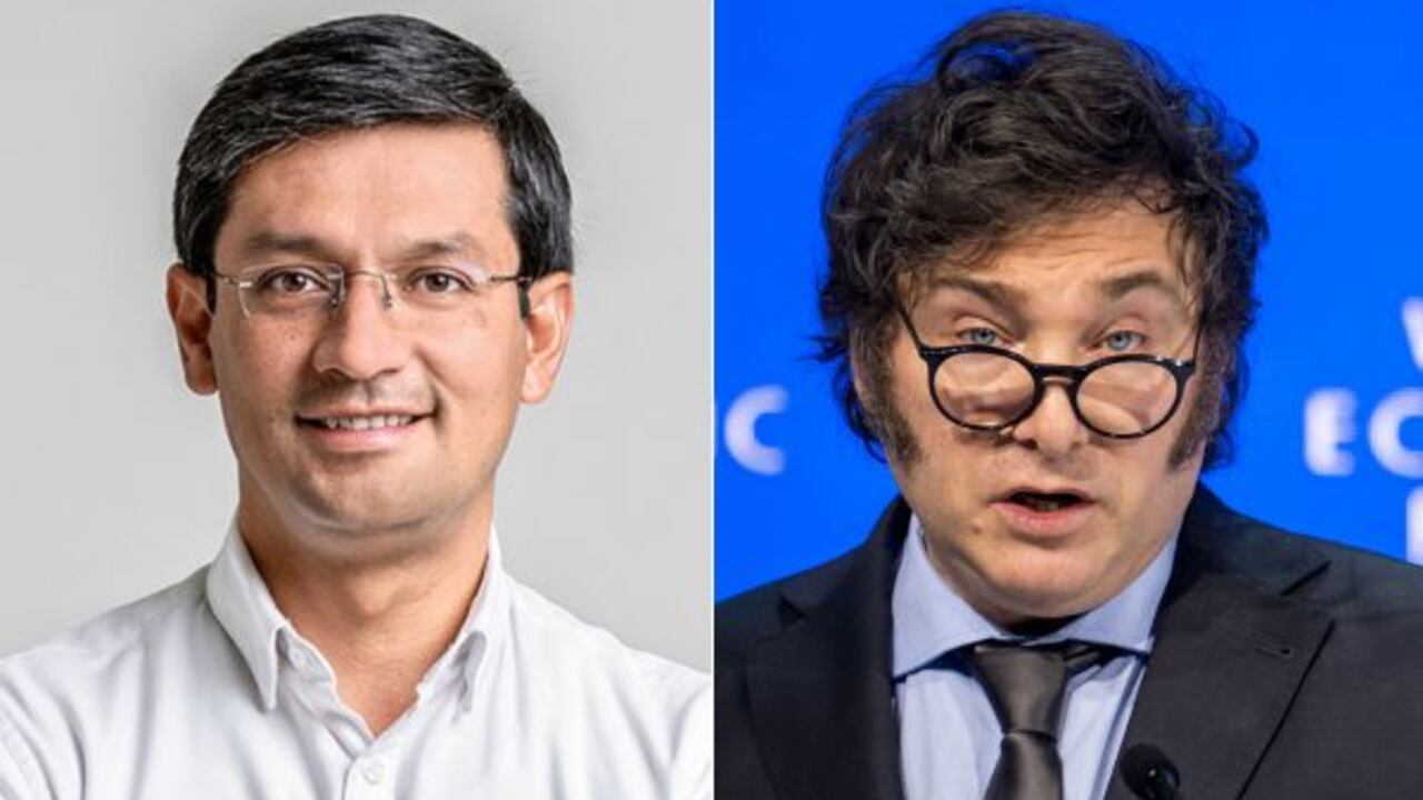 Camilo Romero y Javier Milei.