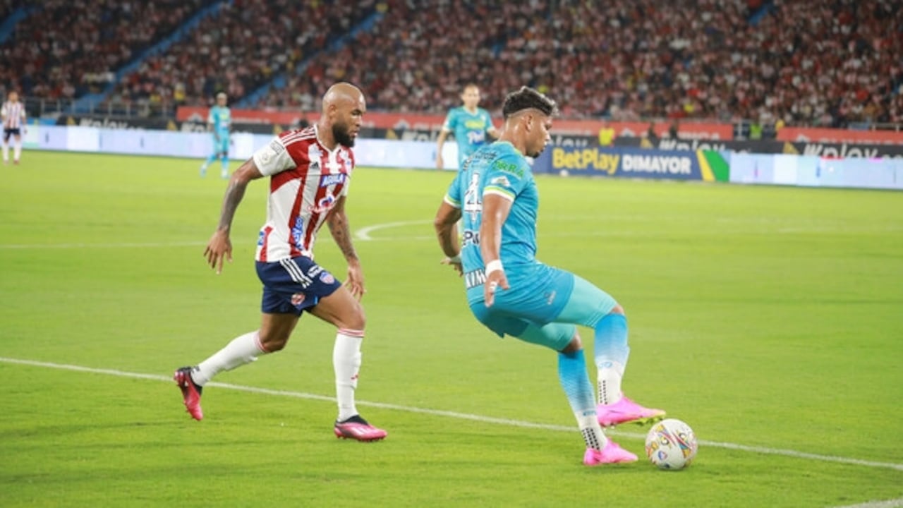 Imagen del partido entre Junior y Jaguares por el primer semestre del 2023