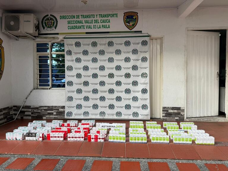 Fueron 244 frascos de ketamina, cada uno de 100 ml, distribuidos de la siguiente forma: 108 frascos ocultos en un lateral del motor, 16 frascos ocultos en el torpedo del vehículo y 120 frascos debajo de las sillas.