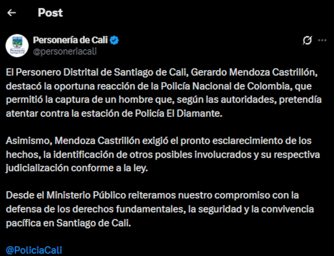 Informe Personería de Cali