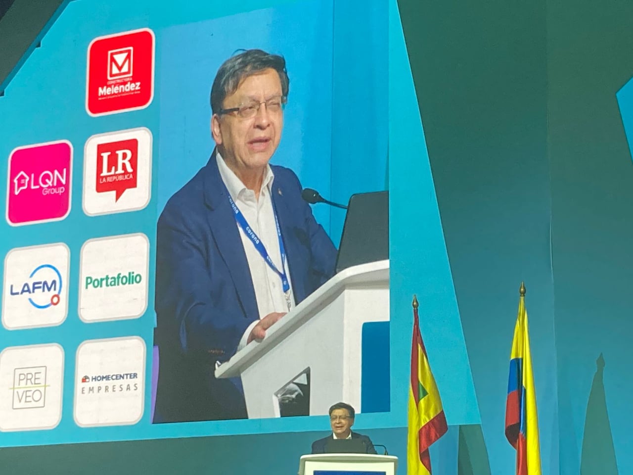 Jorge Enrique Ibáñez, presidente de la Corte Constitucional, en la clausura del Congreso de Camacol 2025