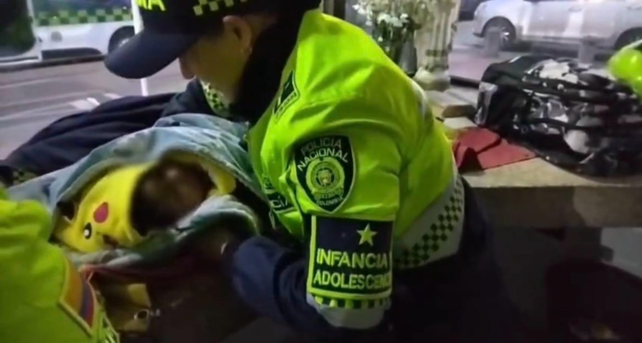 Rescatan a bebé de un año que fue abandonado, durante la madrugada, en Kennedy.