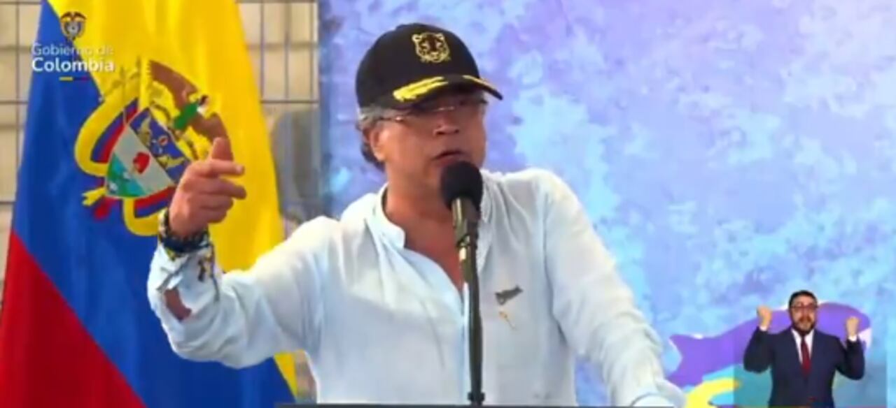 Presidente Gustavo Petro, desde Santa Marta