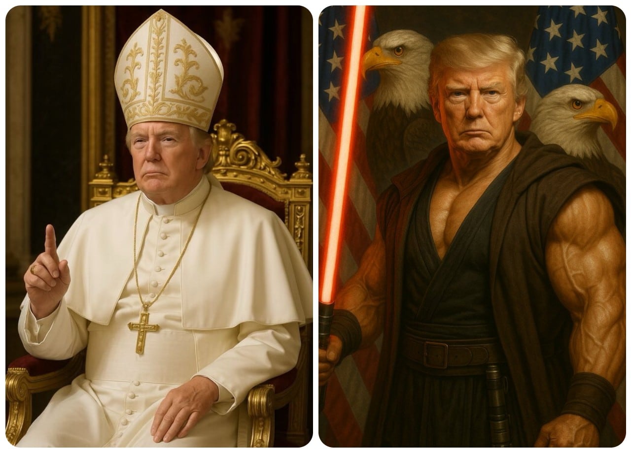 Tras la imagen del Papa Trump, la Casa Blanca publica a un Trump jedi.