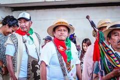 Aída Quicué es senadora de los pueblos indígenas de Colombia, además una reconocida representante comunera del Cauca.