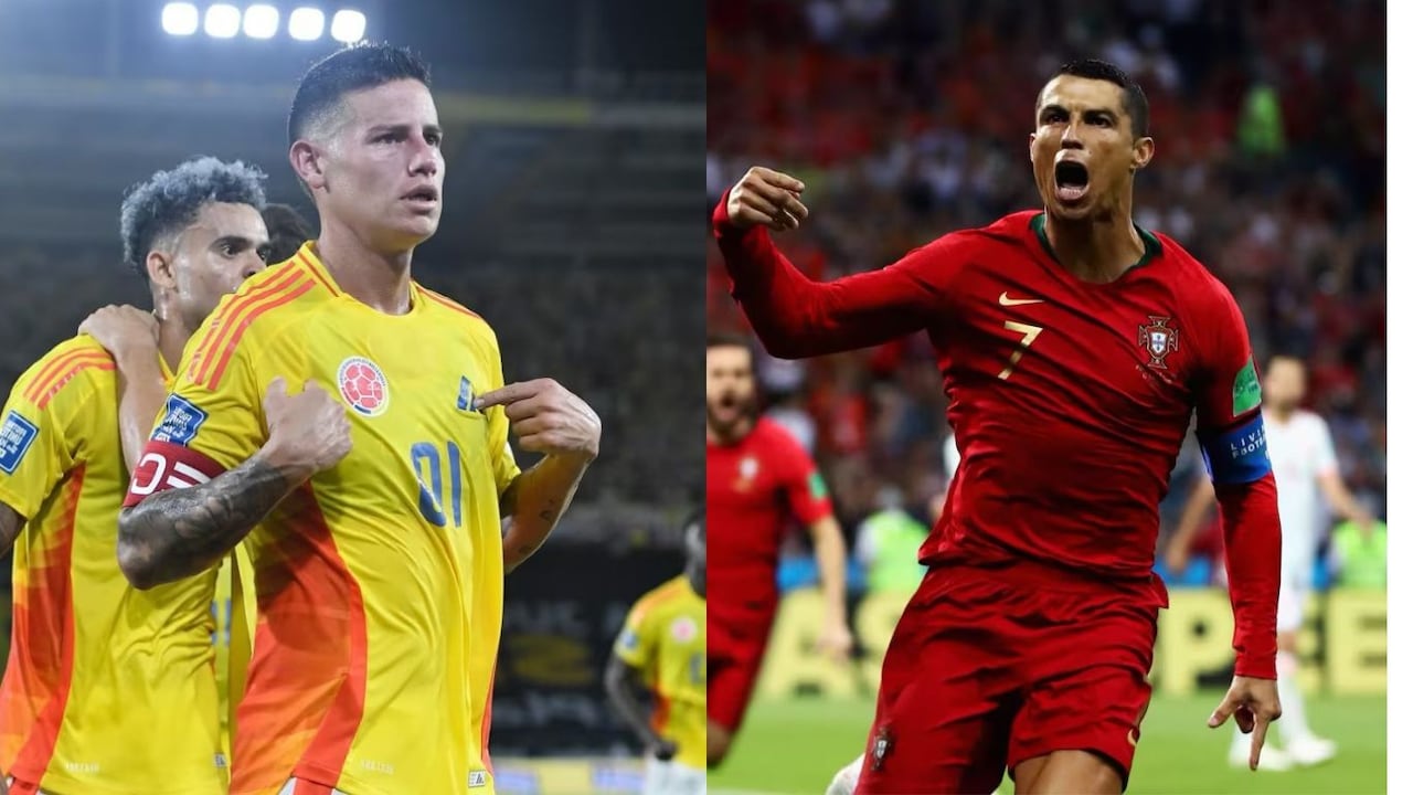 James y Cristiano en el Mundial
