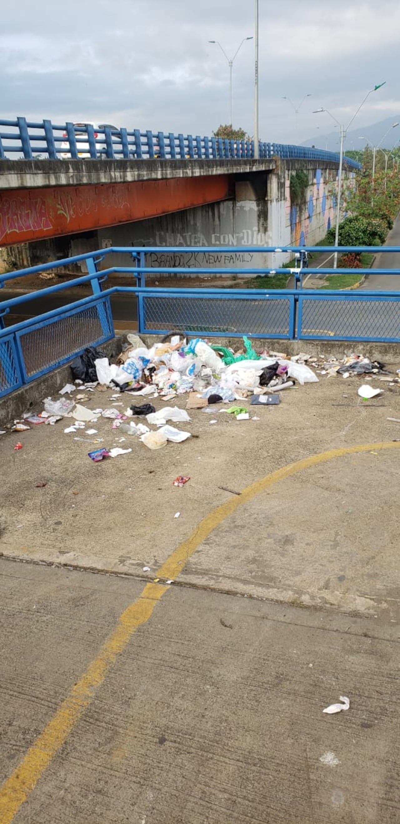 Ciudadanos piden atención para este punto de la Avenida Ciudad de Cali, donde, según denuncian, aumentan las basuras y los problemas de convivencia.