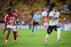 Imagen del partido de ida de los playoffs de la Copa Sudamericana 2026 entre Santa Fe y Caracas FC.