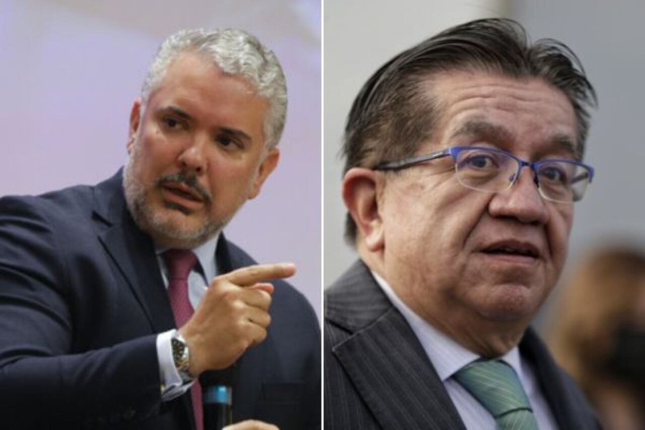 Expresidente Iván Duque y exministro Fernando Ruiz.