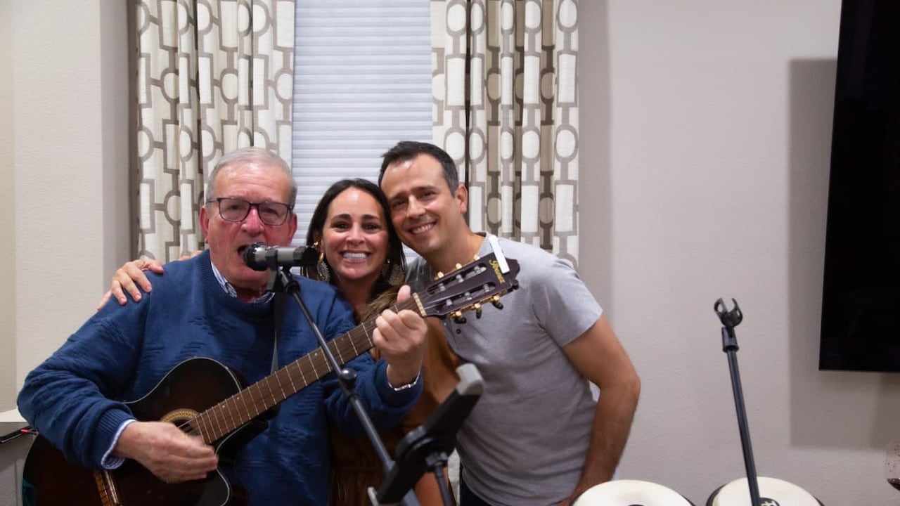 José Fernando Patiño, en familia.