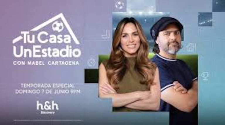 "Tu Casa un Estadio" es un programa especial de Discovery Home & Health conducido por la presentadora y creadora de contenido Mabel Cartagena, junto al exfutbolista Sebastián "El Tigre" González.