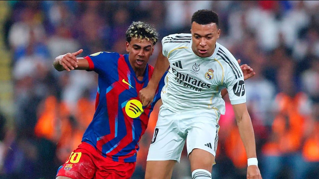 Lamine Yamal, del FC Barcelona, y Kylian Mbappe, del Real Madrid, se volverán a ver las caras en el clásico español.