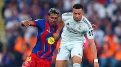 Lamine Yamal, del FC Barcelona, y Kylian Mbappe, del Real Madrid, se volverán a ver las caras en el clásico español.
