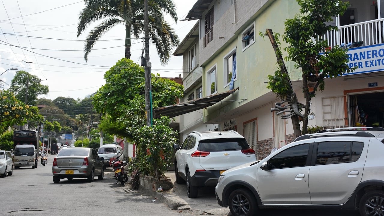DENUNCIA CIUDADANA. Invasion de andenes peatonales, por parqueo de vehiculos. Foto Jorge Orozco.