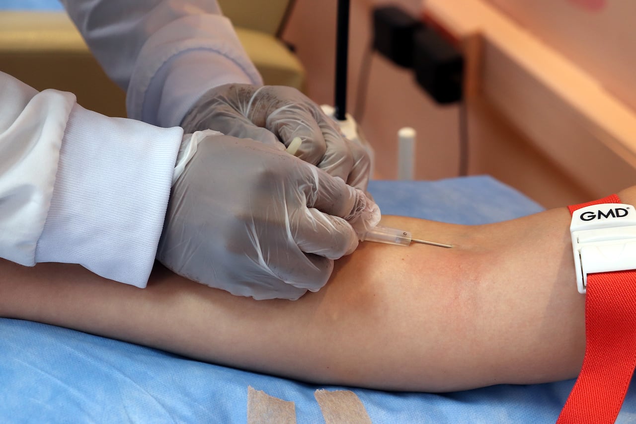 Banco de Sangre de la Cruz Roja en Cali.