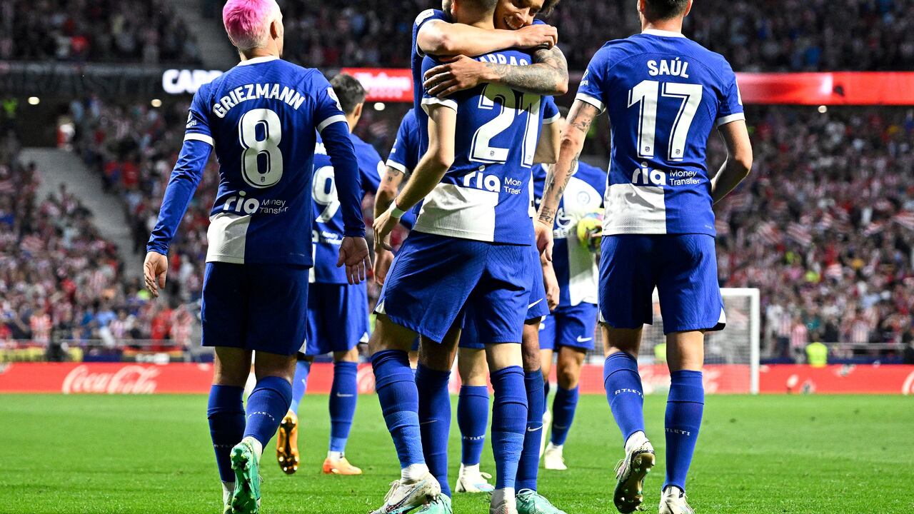 Atlético de Madrid derrotó 1-2 a Mallorca por LaLiga de España y se afianza en el tercer lugar del campeonato. Foto: AFP