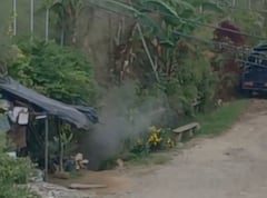 El explosivo de mediano poder, compuesto por Indugel, puntillas y sistema de estopín, fue destruido de manera controlada sin dejar personas heridas.