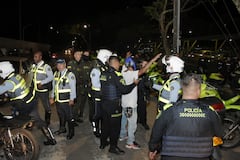 Caravanas de motociclistas en la noche de Halloween en Cali