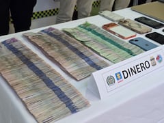 Dinero decomisado por la Policía en operativo contra el narcotráfico.