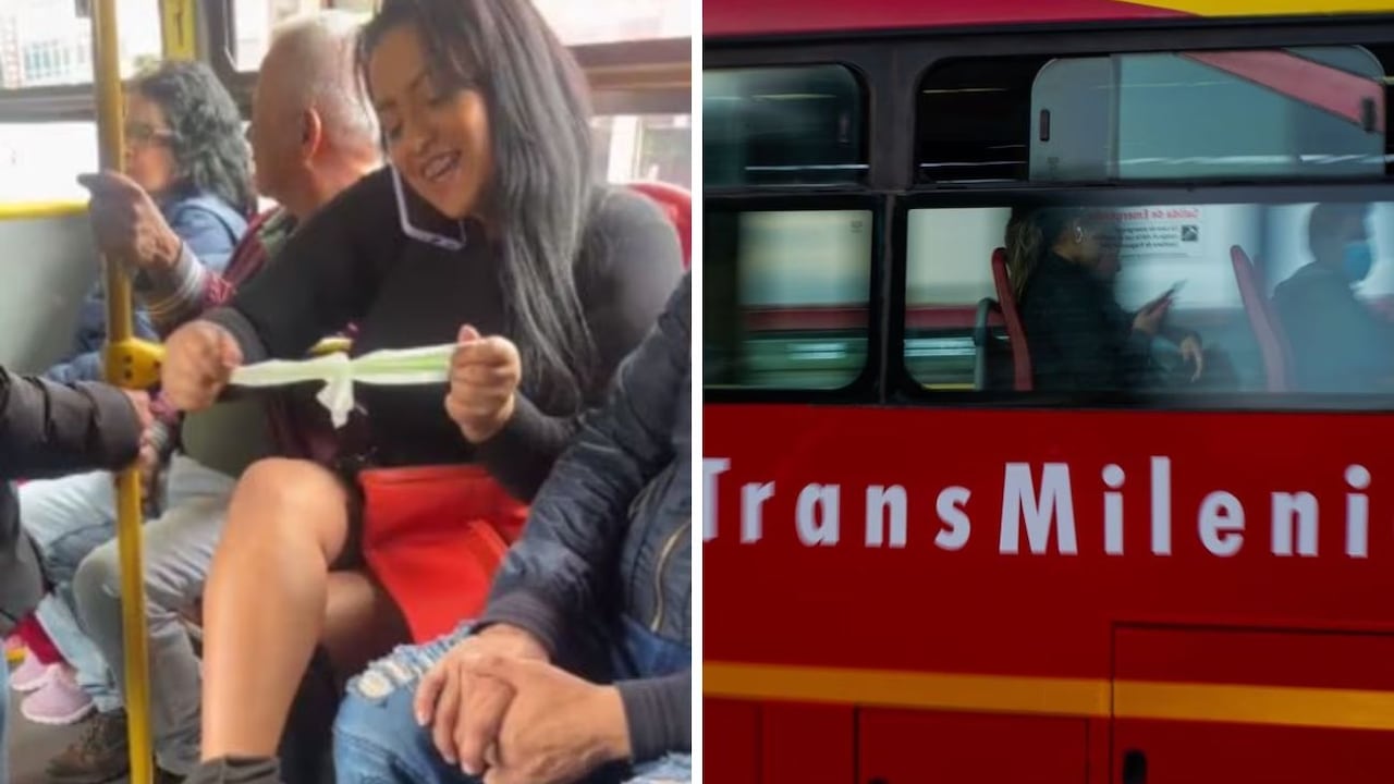 Polémica por una mujer que se estaba depilando en TransMilenio.
