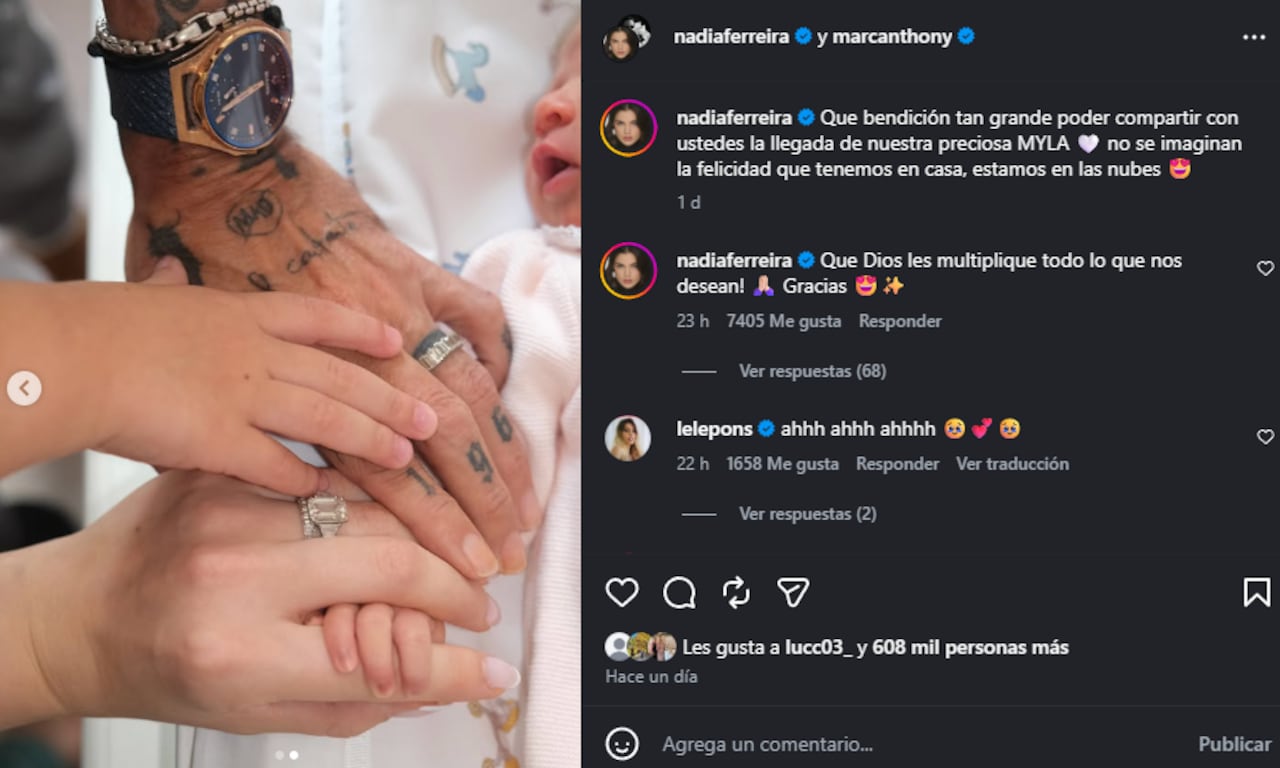 Dentro del carrete fotográfico compartido en las plataformas digitales se aprecia una toma donde se entrelazan las manos del intérprete de salsa.