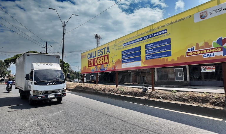 El cronograma de las obras está publicado en la Avenida Ciudad de Cali con Carrera 3.