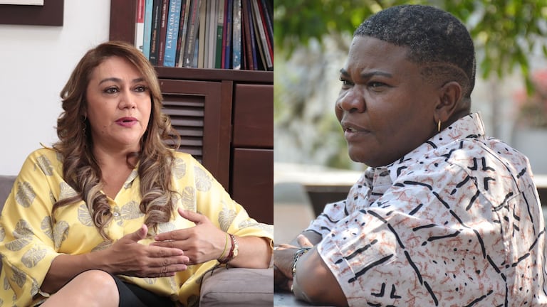 Concejal María del Carmen Londoño y secretaria de Bienestar Social, Johana Caicedo.