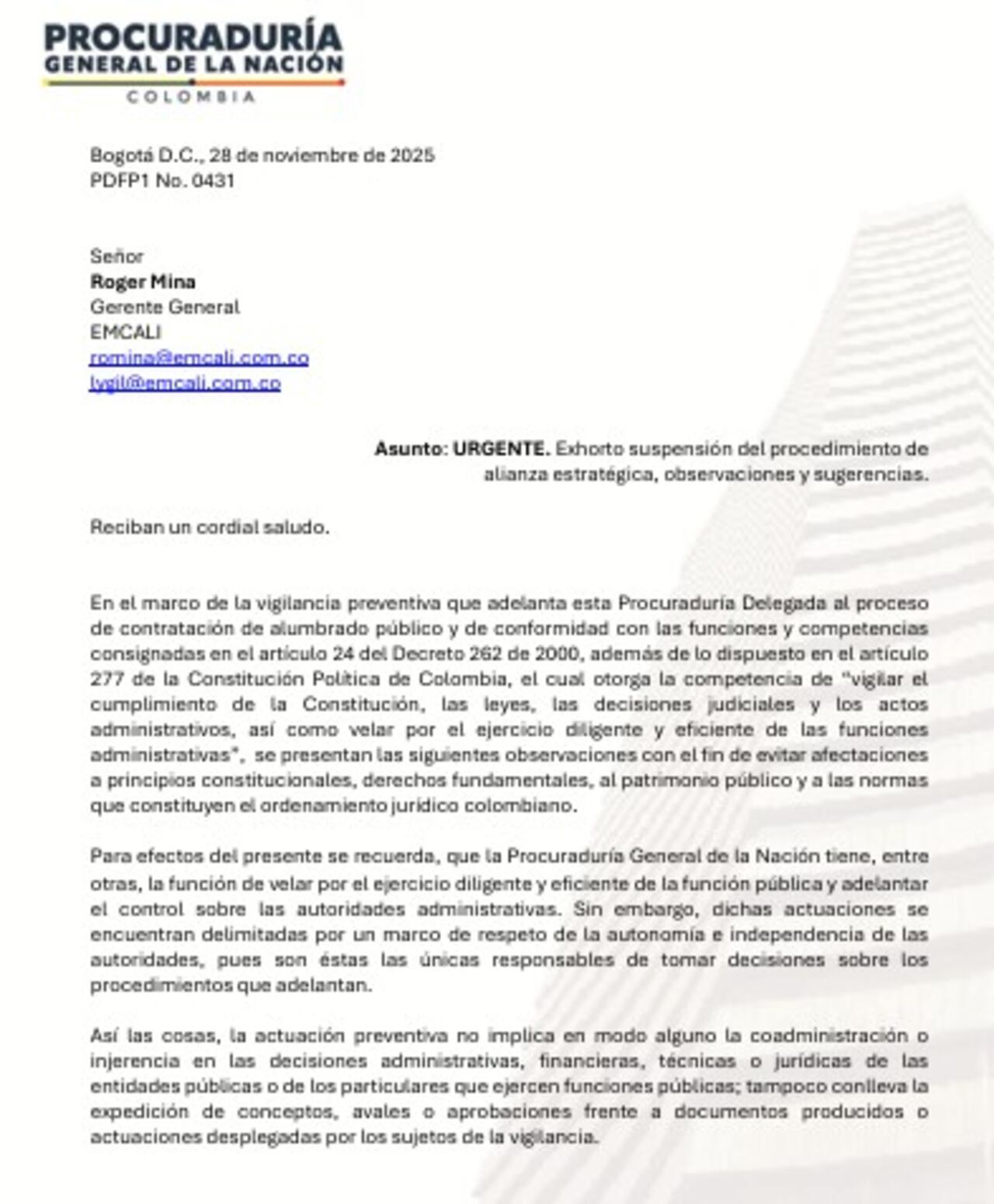 El procedimiento de la alianza estratégica no cuenta con etapas ni reglas claras, según el documento conocido por El País.