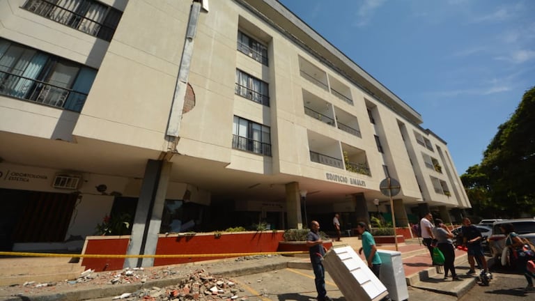Terremoto en Colombia, temblor en Cali, edificio Amalfi