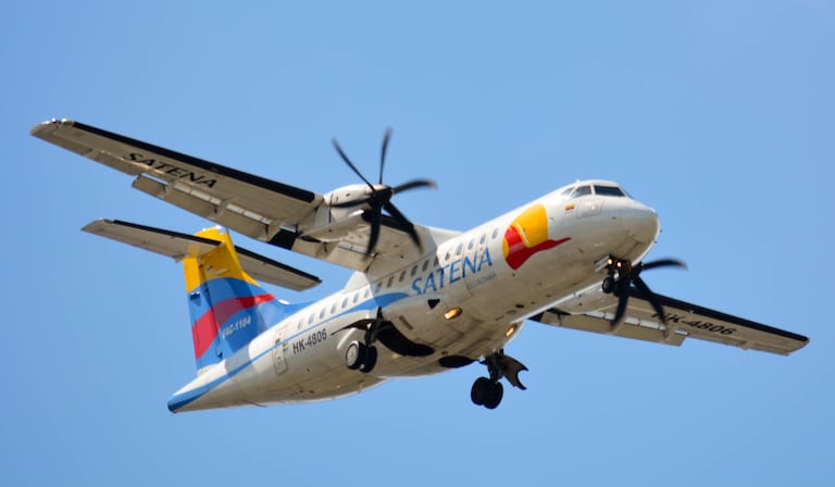 Uno de los aviones ATR que actualmente opera SATENA en rutas regionales del país.