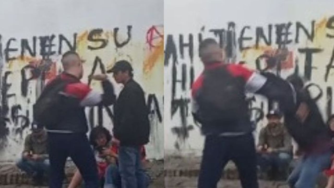 El joven religioso se le acercó a un joven que manifestaba en la plazoleta de Popayán para después golpearlo con una camándula.