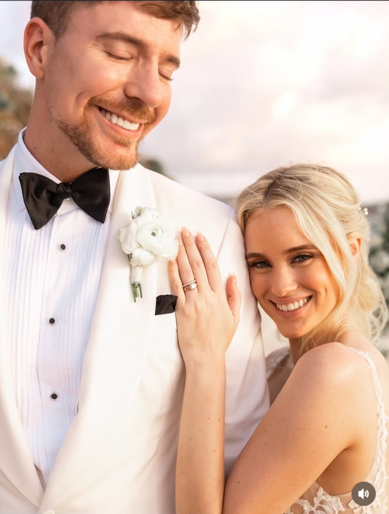 Mr Beast llegó al altar con su novia.