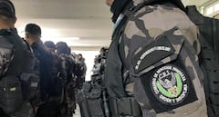 Operativos del Inpec en la cárcel La Modelo de Bogotá.