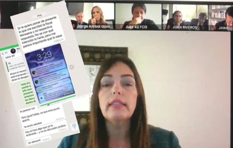 La fiscal Angélica Monsalve, que denunció un traslado irregular en la Fiscalía buscó a los abogados de la familia Ríos Velilla para pedirles “pasarse al lado de los buenos”.