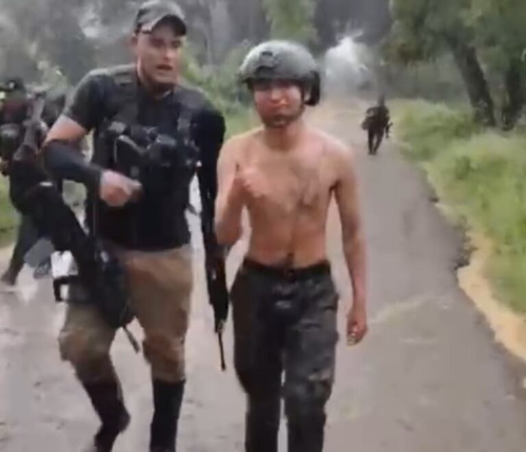 Este es el momento cuando el soldado profesional Víctor Hugo Yepes termina en poder de este grupo armado al margen de la ley.