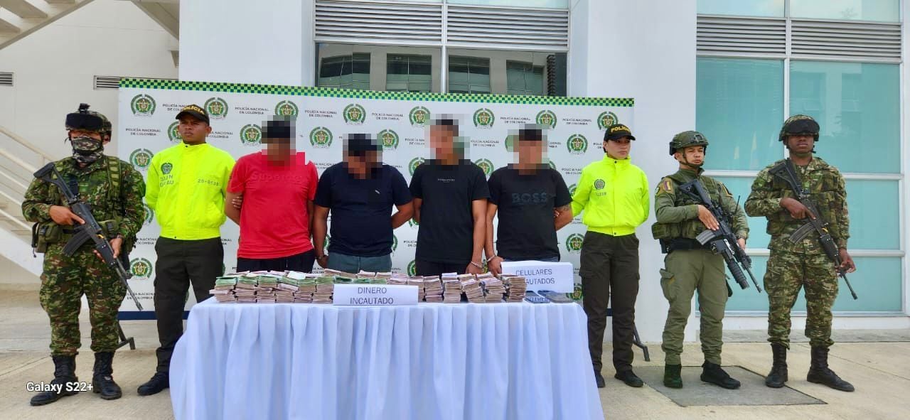 Al parecer, este dinero sería destinado para la compra de estupefacientes en esta parte del norte del departamento.